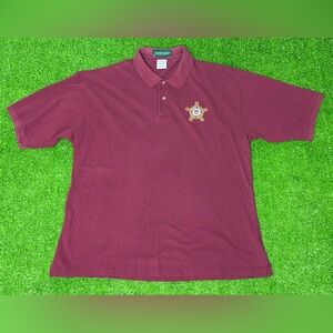 Vintage United States Secret Service Polo Shirt Size XL Outer Banks Maroon USA